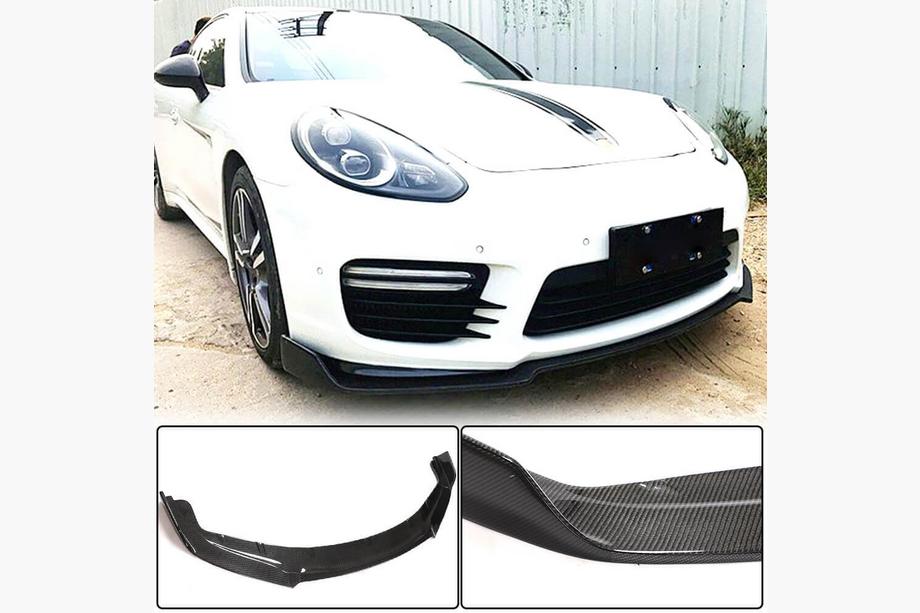 Porsche Panamera 2009-2016 Frontlippe V2 für Stoßstange (für Turbo/Turbo S/GTS) Foto 1