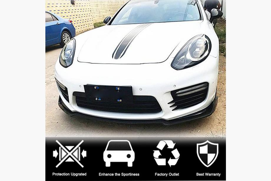 Porsche Panamera 2009-2016 Frontlippe V2 für Stoßstange (für Turbo/Turbo S/GTS) Foto 2