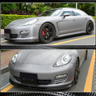 Porsche Panamera 2009-2016 Frontstoßstange Lippe Aufsatz (für Base 2009-2013, Carbon) Foto 3