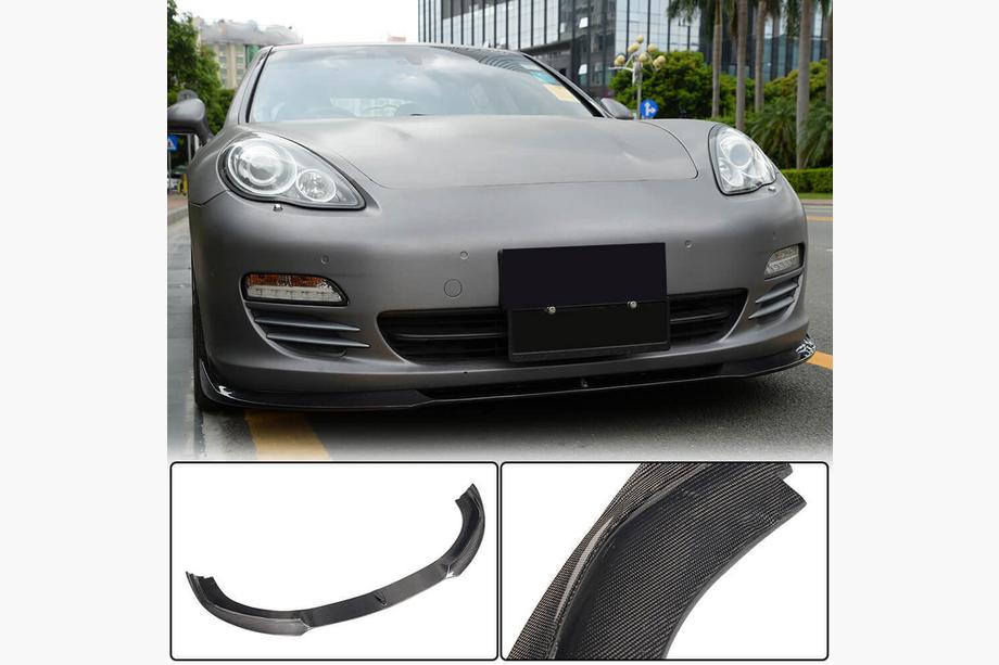 Porsche Panamera 2009-2016 Frontstoßstange Lippe Aufsatz (für Base 2009-2013, Carbon) Image