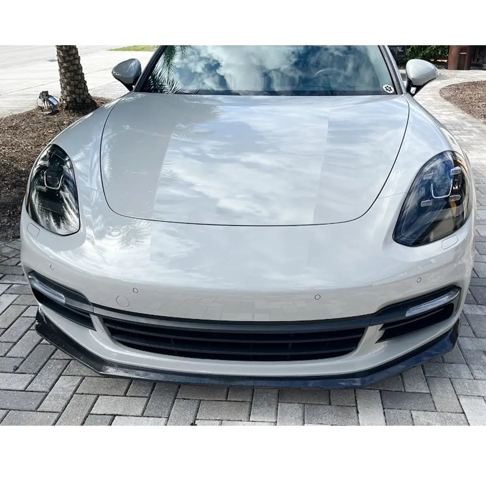 Porsche Panamera 2016-2023 Frontstoßstange Lippe Aufsatz (2016-2020, Carbon) Foto 6
