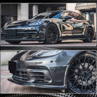 Porsche Panamera 2016-2023 Frontstoßstange Lippe Aufsatz (2016-2020, Carbon) Foto 5