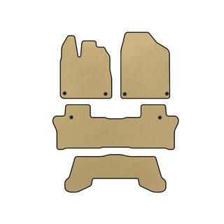 EVA Fußmatten (3 Reihen, Beige)
