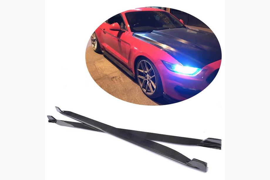 Ford Mustang 2015-2023 Seitenschweller V2 (Carbon) Image