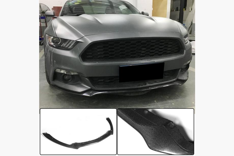 Ford Mustang 2015-2023 Frontlippe Stoßstange Lip (2015-2017, Carbon) Image