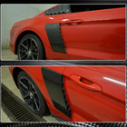 Ford Mustang 2015-2023 Heckkotflügel Abdeckungen (2015-2017, Carbon) Foto 5