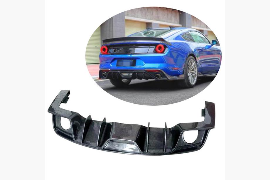 Ford Mustang 2015-2023 Heckdiffusor V1 (2018-2021, Carbon) Image