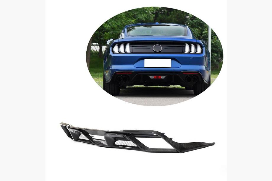 Ford Mustang 2015-2023 Heckdiffusor V2 (2018-2021, Carbon) Image