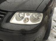 Volkswagen Caddy 2004-2010 Scheinwerferblenden (schwarz) Foto 1