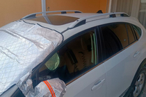 Subaru XV 2011-2017 Dachreling CROWN (grau matt) Foto 1
