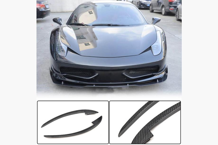 Ferrari 458 Italia 2009-2015 Frontstoßstangenaufsätze V2 (2011-2013, Carbon) Image