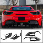 Ferrari 488 GTB 2015-2019 Heckleuchten Abdeckungen (2015-2017, Carbon) Foto 1