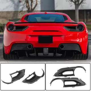 Heckleuchten Abdeckungen (2015-2017, Carbon) Ferrari 488 GTB 2015-2019 Foto 1