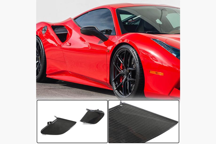 Ferrari 488 GTB 2015-2019 Carbon Abdeckungen für hintere Kotflügel (2015-2019) Image