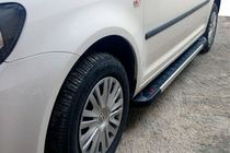 Volkswagen Caddy 2004-2010 Trittbretter Red-style (2 Stk, Alu) Maxi Basis Foto 1