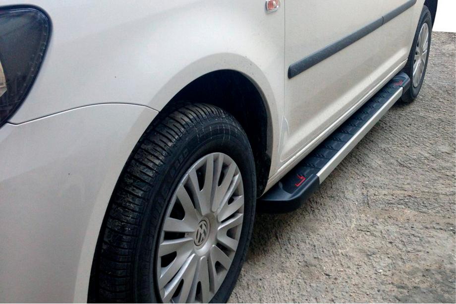 Volkswagen Caddy 2004-2010 Trittbretter Red-style (2 Stk, Alu) Maxi Basis Image