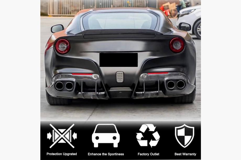 Ferrari F12 Berlinetta 2012-2017 Heckdiffusor Stoßstange (2012-2014, Carbon) Foto 3