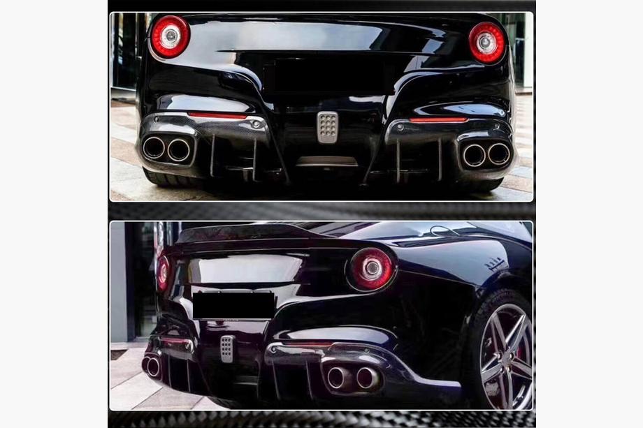 Ferrari F12 Berlinetta 2012-2017 Heckdiffusor Stoßstange (2012-2014, Carbon) Foto 4