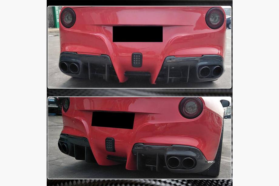 Ferrari F12 Berlinetta 2012-2017 Heckdiffusor Stoßstange (2012-2014, Carbon) Foto 5