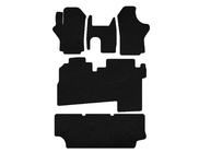 Hyundai H200, H1, Starex 1998-2007 Textil Fußmatten Premium (2004-2007, 3 Reihen, 8-Sitzer, Schwarz) Foto 1