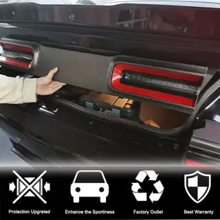 Kofferraumdeckel Abdeckung (2015-2023, Carbon) Dodge Challenger 2008-2023 Foto 2