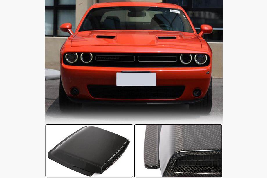 Dodge Challenger 2008-2023 Motorhaubenabdeckung (2015-2019, Carbon) Image