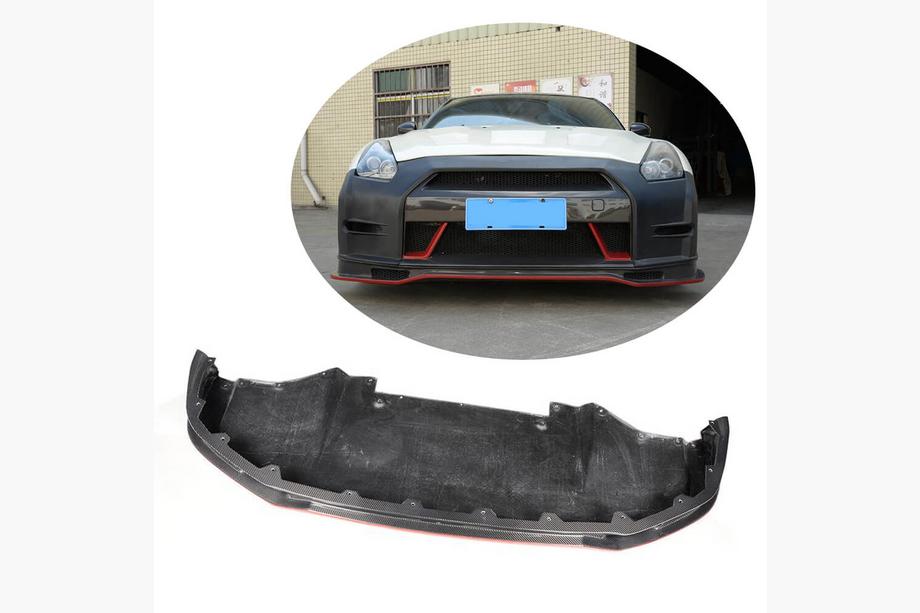 Nissan GT-R 2008-2025 Frontstoßstange Lippe Aufsatz (2009-2015, Carbon) Image