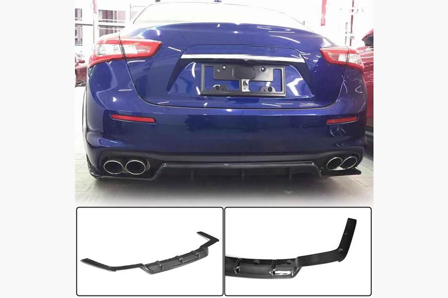 Maserati Ghibli 2013-2023 Heckstoßstangendiffusor (für Base 2018-2020, Carbon) Image