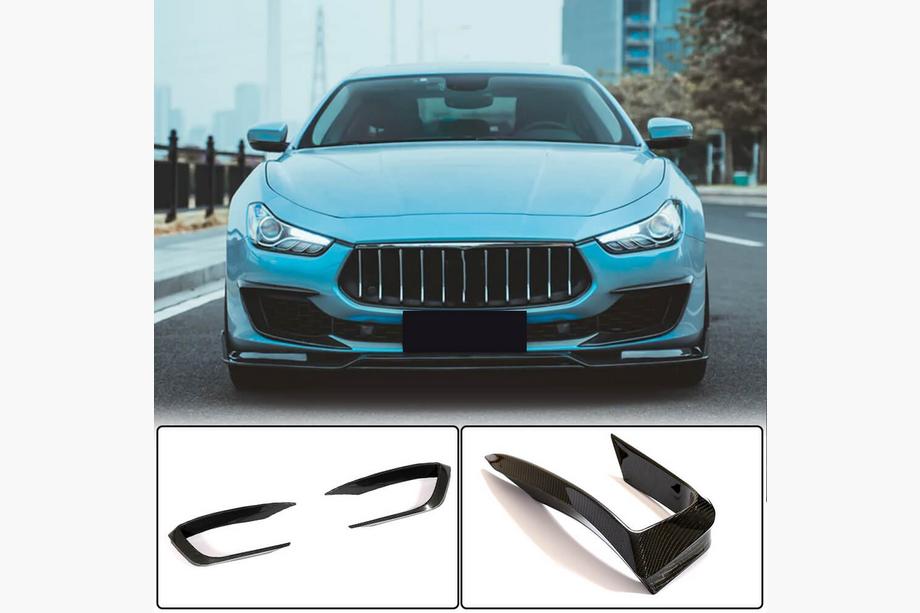 Maserati Ghibli 2013-2023 Carbon Frontstoßstangen Abdeckungen (für Base 2018-2020) Image