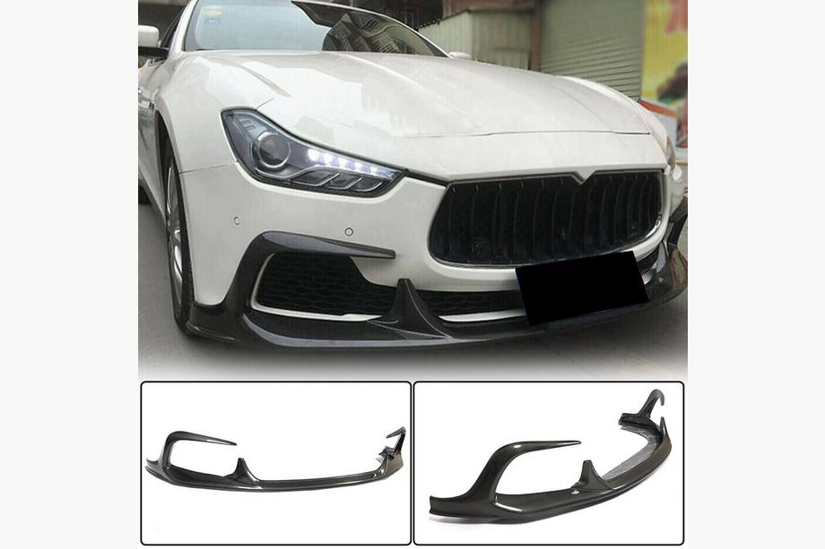 Maserati Ghibli 2013-2023 Frontlippe V1 für Stoßstange (Base/S/S Q4 2013-2017, Carbon) Foto 1