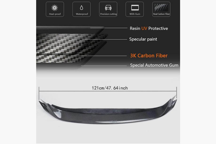 Maserati Ghibli 2013-2023 Frontlippe V2 für Stoßstange Base/S/S Q4 2013-2017 Carbon Foto 7