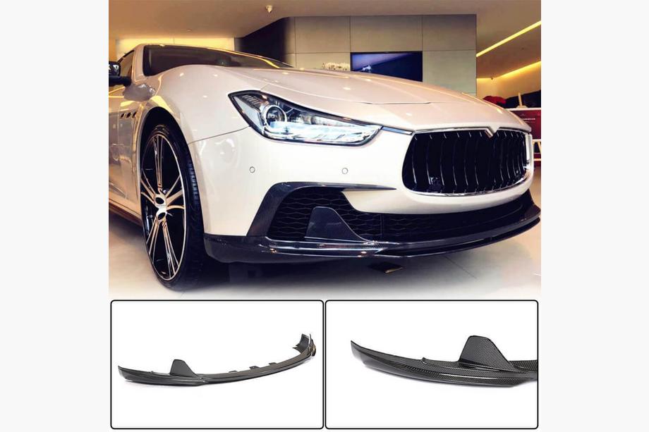 Maserati Ghibli 2013-2023 Frontlippe V3 für Base/S/S Q4 2013-2017, Carbon Image