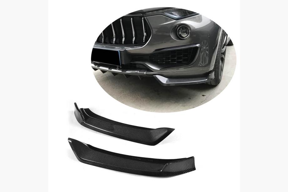Maserati Levante 2016- Carbon Frontstoßstangen Flaps (für Base/S) Image