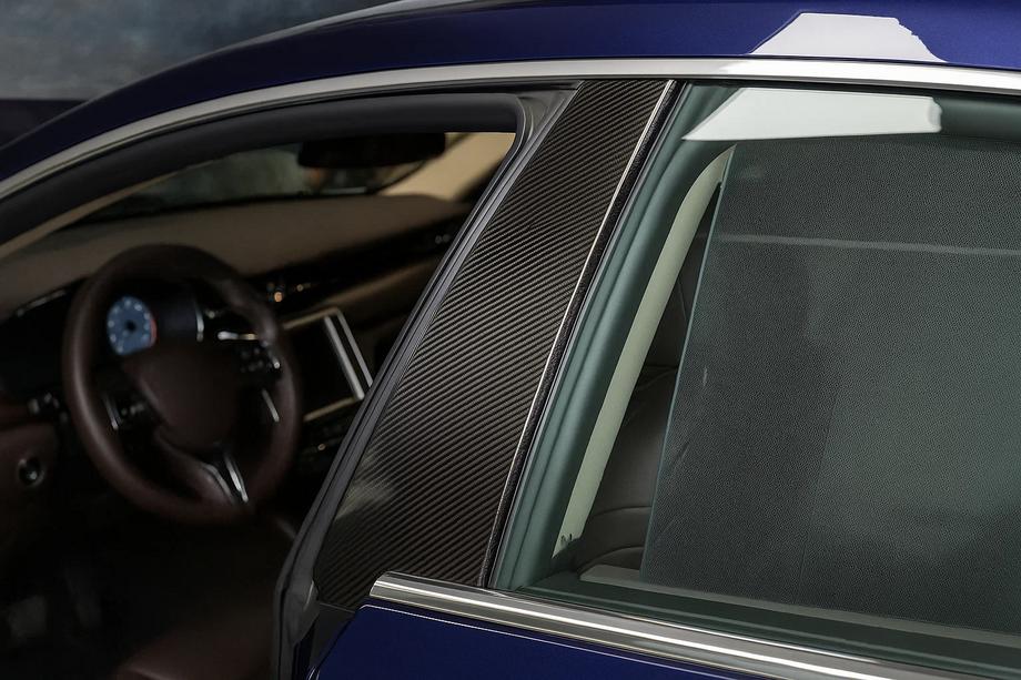 Maserati Quattroporte 2013-2023 Carbon Türsäulen Abdeckungen (2013-2017) Image