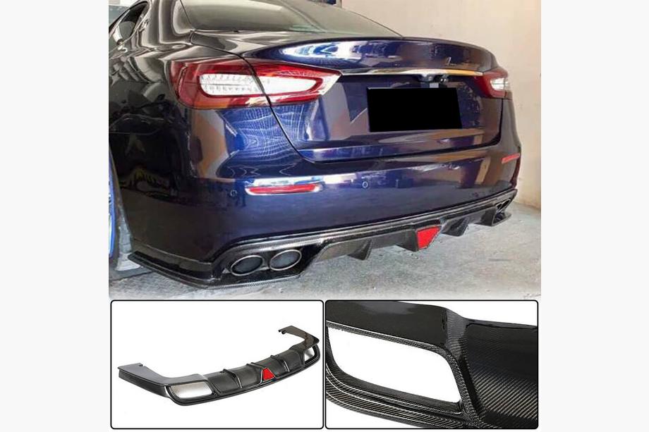Maserati Quattroporte 2013-2023 Heckdiffusor V1 für S/S Q4 2017-2020 Carbon Foto 1