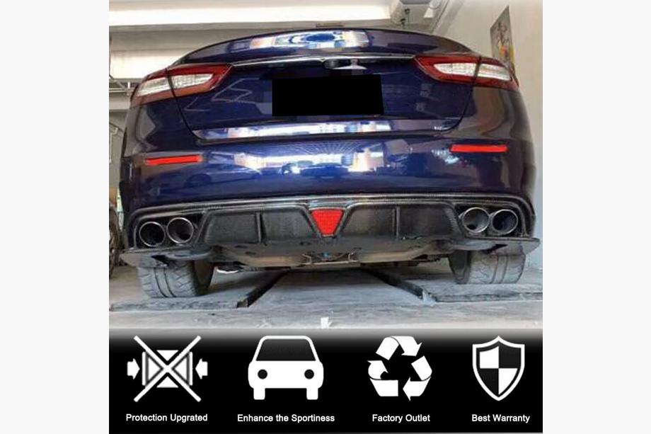 Maserati Quattroporte 2013-2023 Heckdiffusor V1 für S/S Q4 2017-2020 Carbon Foto 2