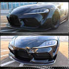 Toyota Supra 2019- Frontstoßstange Lippe V1 Aufsatz (Carbon) Foto 6