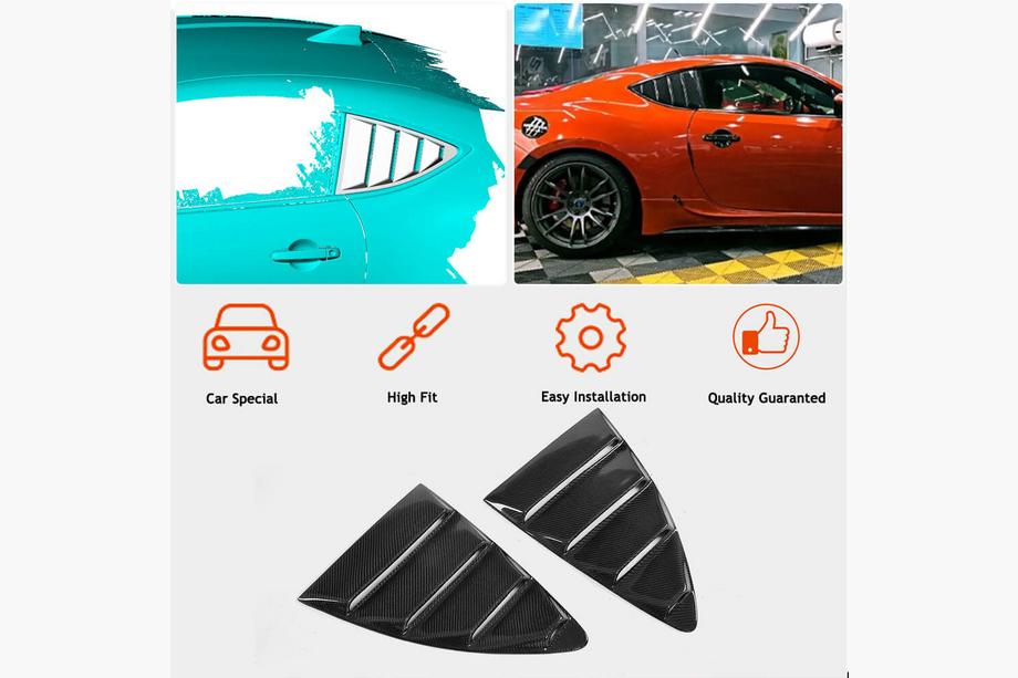 Subaru BRZ 2012-2021 Carbon Fensterabdeckungen hinten Foto 2