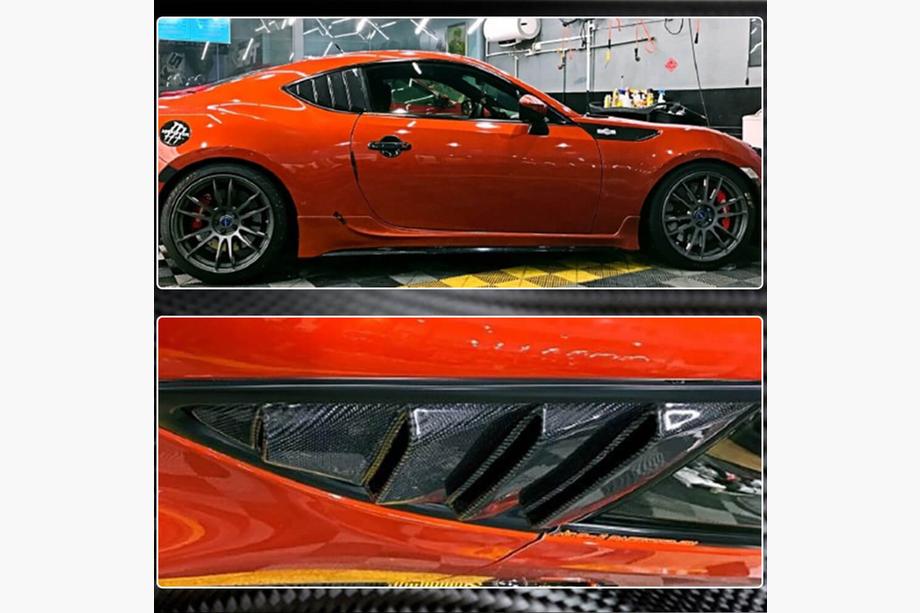 Subaru BRZ 2012-2021 Carbon Fensterabdeckungen hinten Foto 4