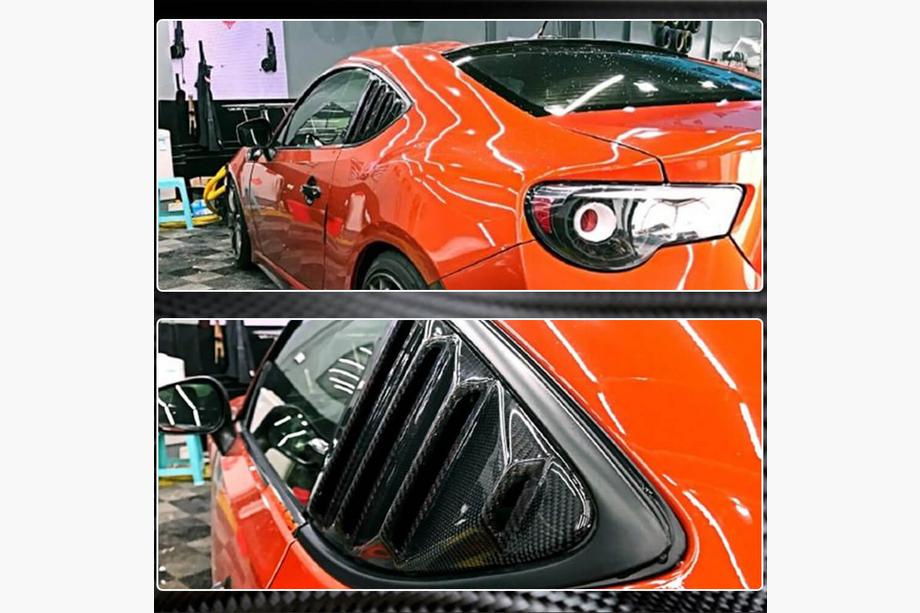 Subaru BRZ 2012-2021 Carbon Fensterabdeckungen hinten Foto 5