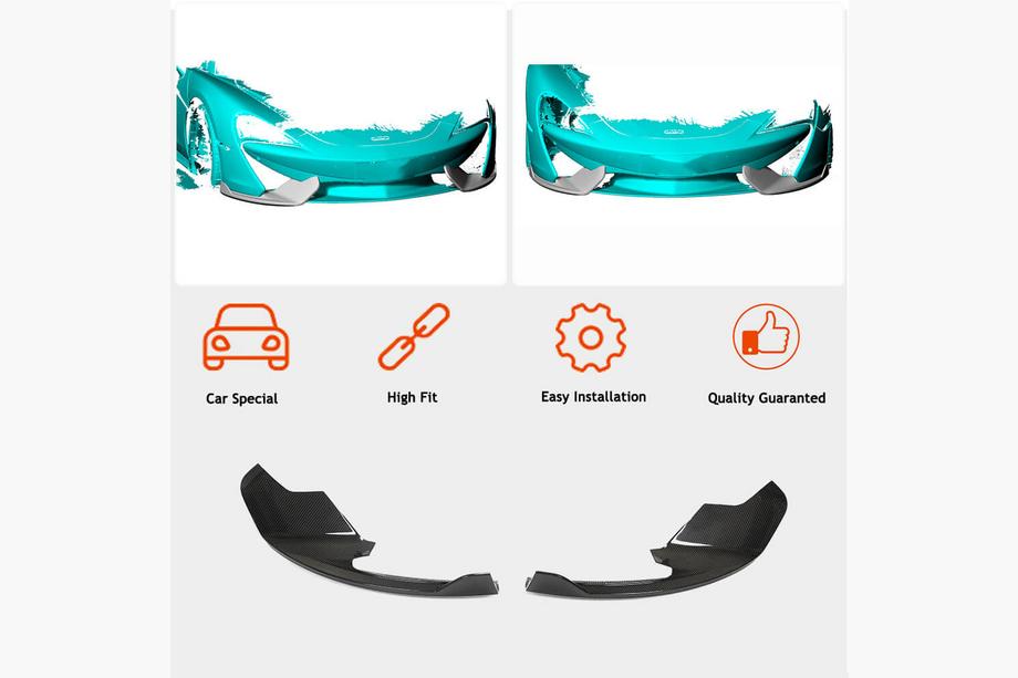 McLaren 540C/570S 2015-2020 Frontstoßstangen Flaps (Carbon) Foto 2