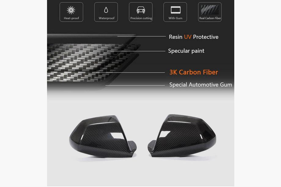 Cadillac CTS 2007-2014 Spiegelabdeckungen (Carbon) Foto 5