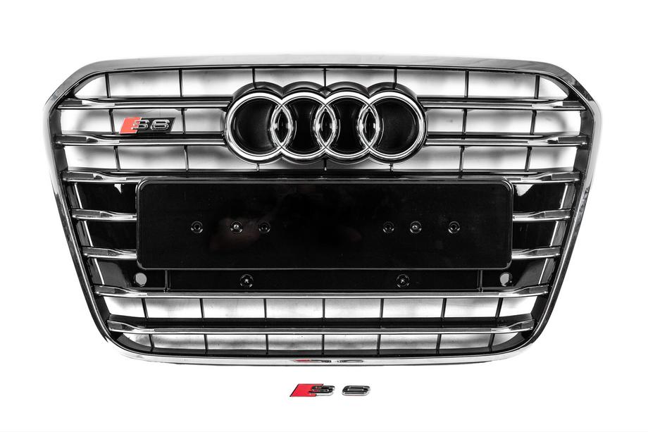 Audi A6 C7 2011-2017 Frontgrill schwarz mit Chromrahmen S-Style (2011-2014) Image