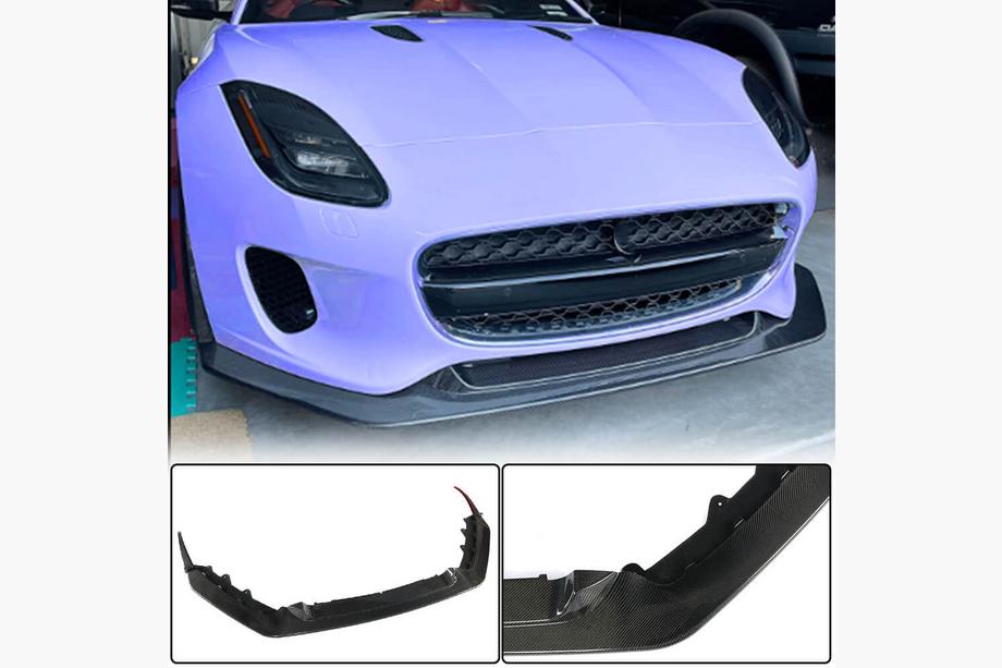 Jaguar F-Type 2013-2024 Frontstoßstange Lippe Aufsatz (für Base 2017-2019, Carbon) Image