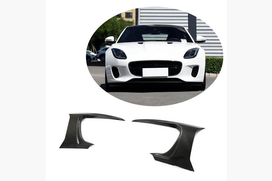 Jaguar F-Type 2013-2024 Carbon Frontstoßstangen Abdeckungen (für Base 2017-2019) Image