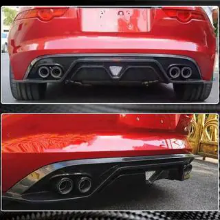 Heckdiffusor für Heckstoßstange (2013-2019, Carbon) Jaguar F-Type 2013-2024 Foto 3