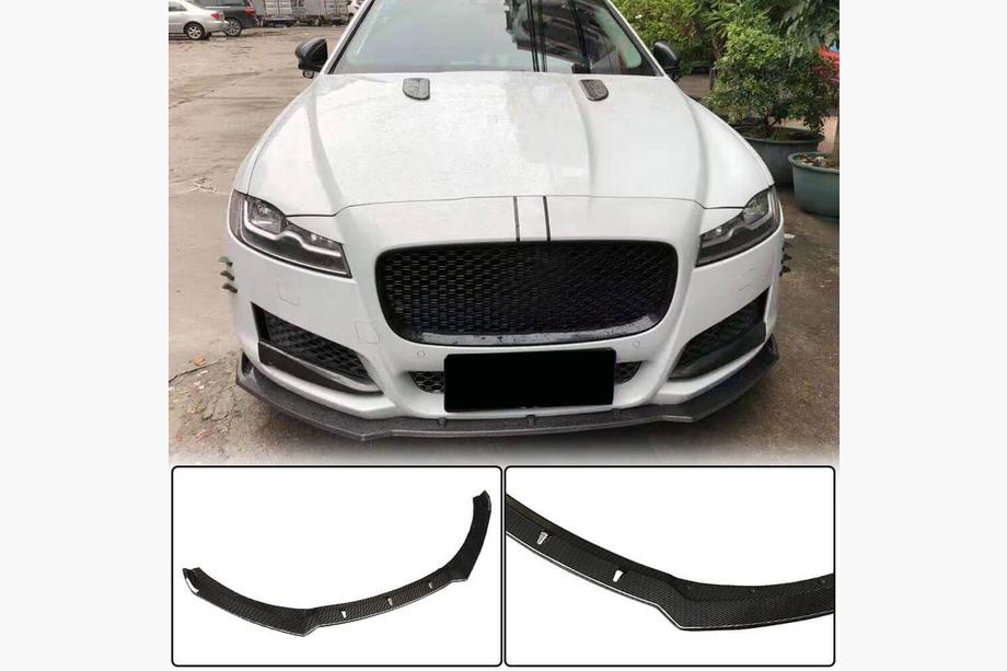 Jaguar XF 2016- Frontstoßstange Lippe Aufsatz (2016-2020, Carbon) Image