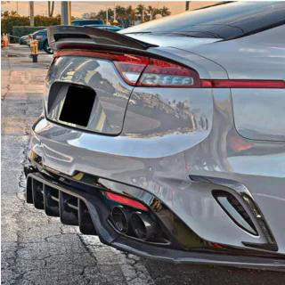 Heckstoßstangenabdeckung (2017-2020, Carbon) Kia Stinger 2017-2023 Foto 3