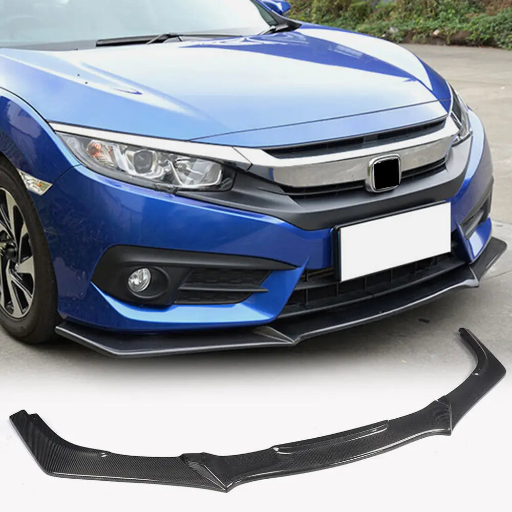 Frontlippe Stoßstange Aufsatz (Carbon) Honda Civic Sedan X 2016-2021 Foto 1
