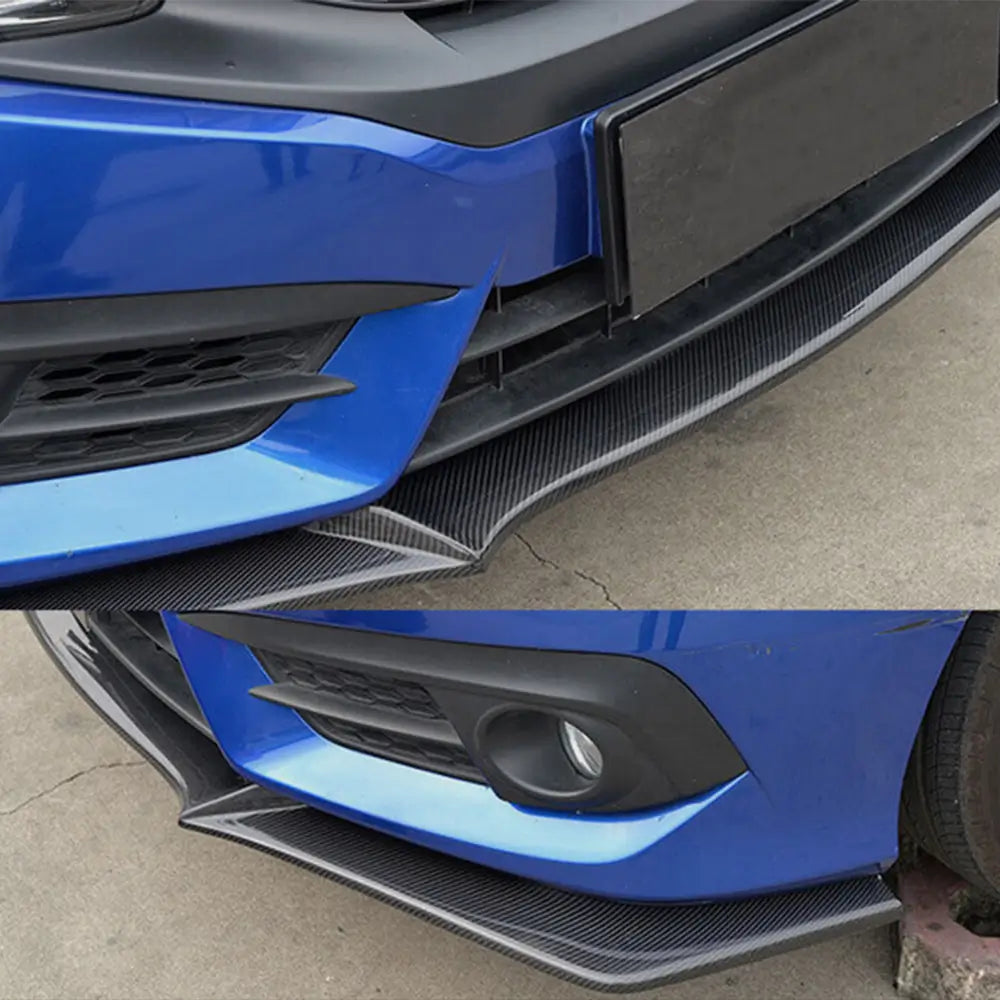 Frontlippe Stoßstange Aufsatz (Carbon) Honda Civic Sedan X 2016-2021 Foto 3